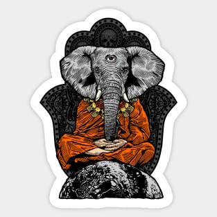 Zen Elephant Sticker